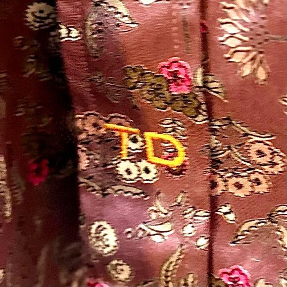 Thomas Dean Cotton Floral Men’s Button Down Shirt Sz L - Picture 4 of 6